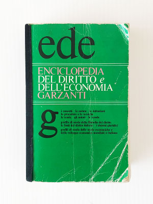 Enciclopedia del diritto e dell'economia Garzanti poster