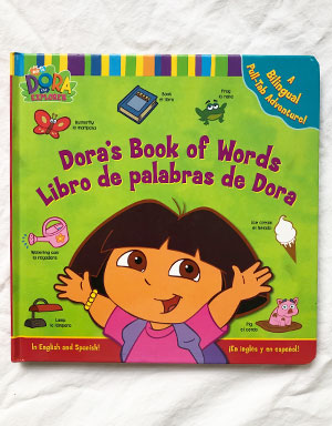 Dora's book of words // Libro de palabras de Dora poster
